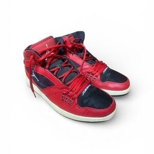 Jordan Red and Black High-Top Sneakers